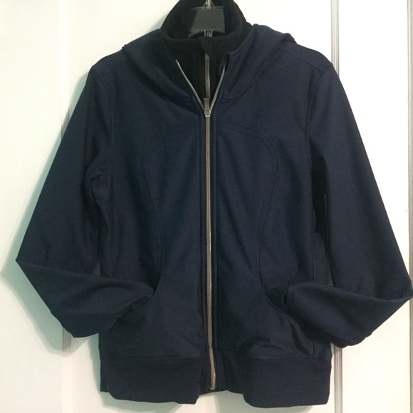 Lululemon Uba Hoodie Lux Softshell Inkwell / Black Jacket - Picture 13 of 16